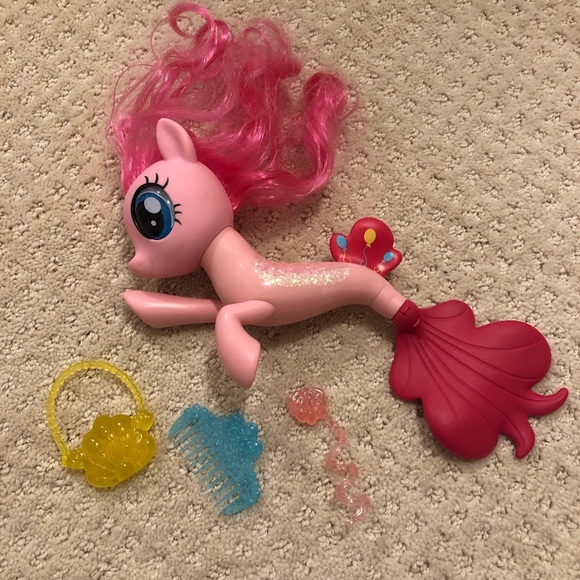 SOLD - My Little Pony: The Movie Glitter & Style Seapony Pinkie Pie - Picture 2 of 6